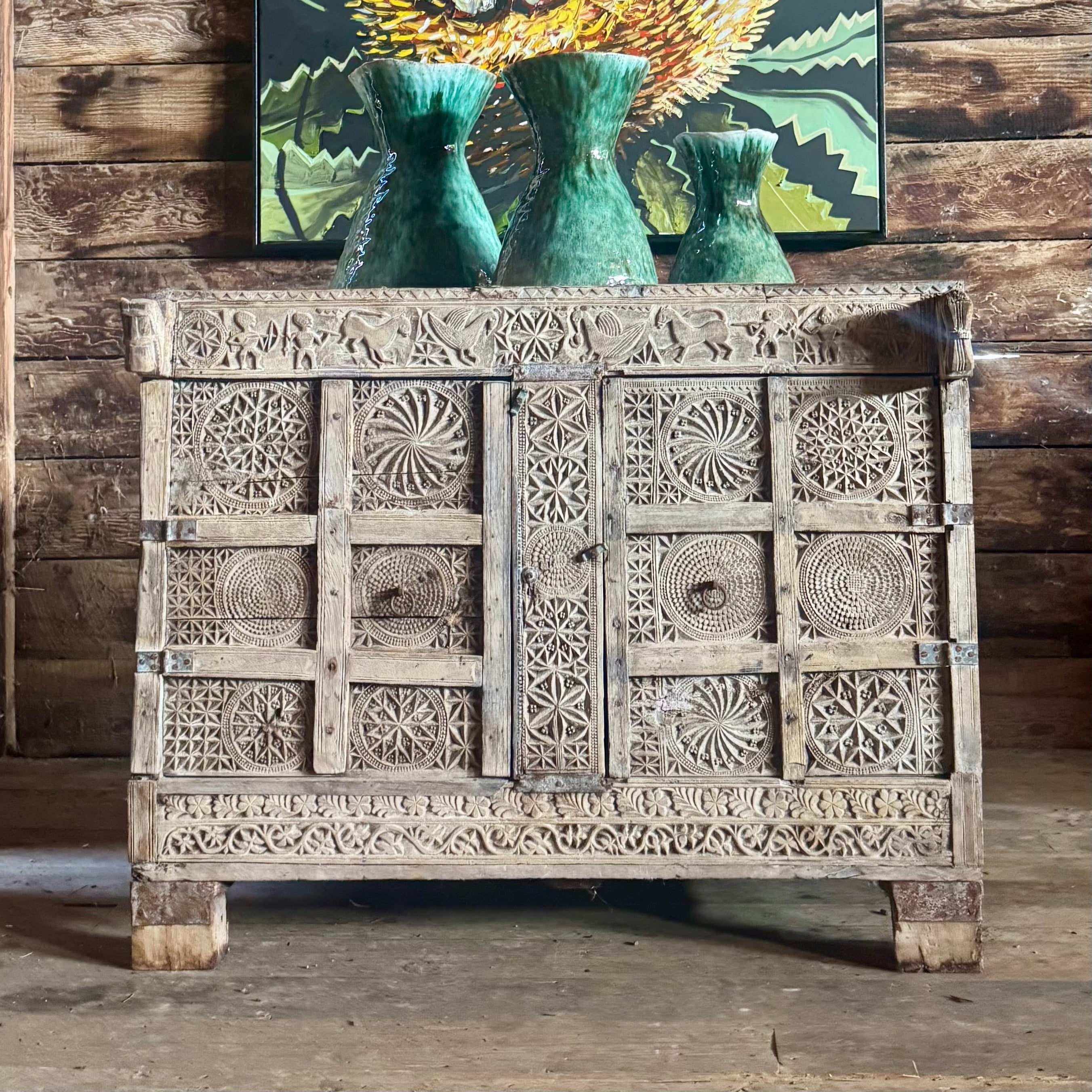 Antique Indian Dowry Cabinet