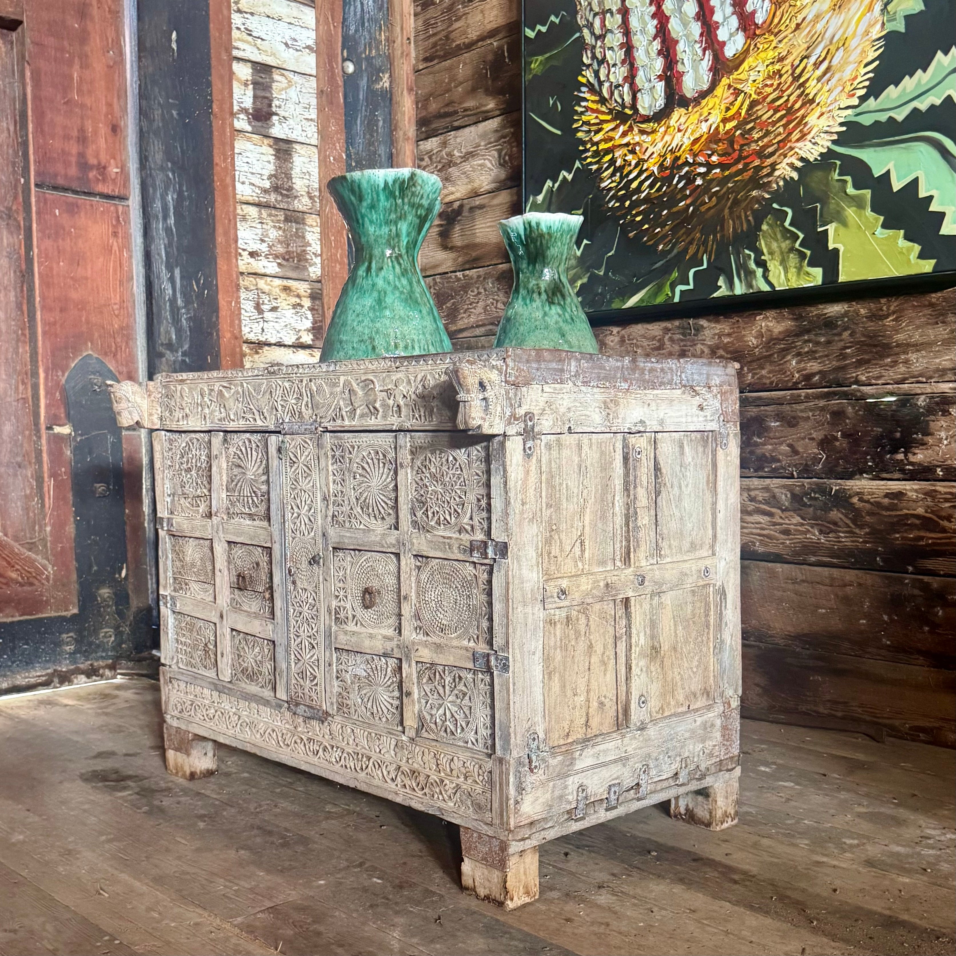 Antique Indian Dowry Cabinet